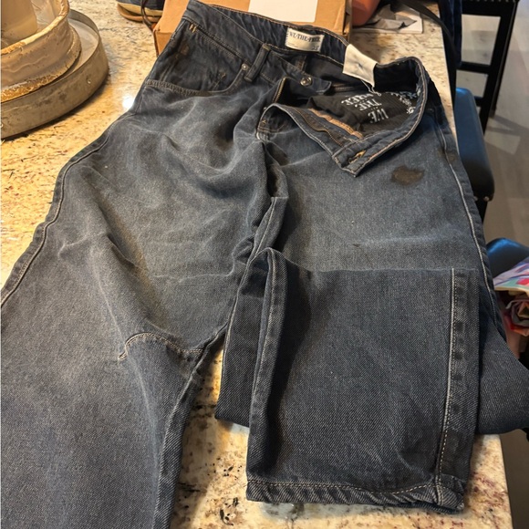 We The Free Dark Blue Denim Pants - Picture 1 of 4